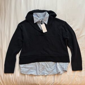 Mango Navy Blue Sweater